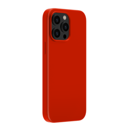 Coque antichoc en gel de silicone doux pour Apple iPhone 14 Pro Max, Rouge Ardent