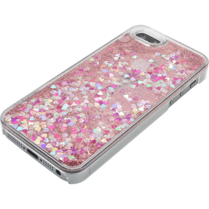 Bling Bling Coque Paillet&eacute;e pour Apple iPhone 5/5s/SE, Pink Lady