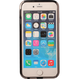 Bumper classique pour Apple iPhone 6 Plus, contours strass, Noir