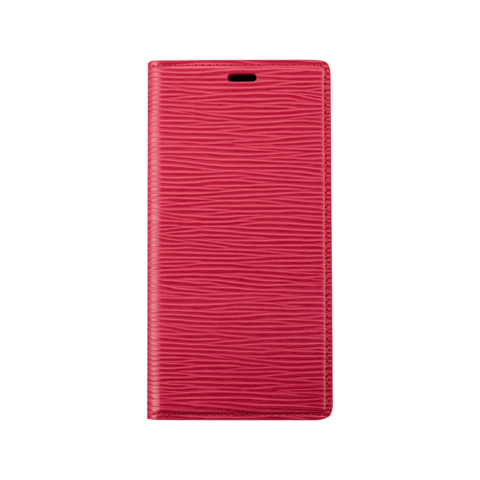 Diarycase 2.0 Coque clapet en cuir véritable avec support aimanté pour Apple iPhone 12 mini, Rouge Bordeaux