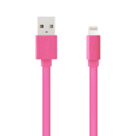 Speed 2.4A Apple MFi certified lightning charge/ sync cable (1M), Hot pink