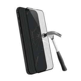 Protection d'écran en verre trempé (60% verre trempé recyclé) pour Apple iPhone 13/ 13 Pro/ 14, Noir