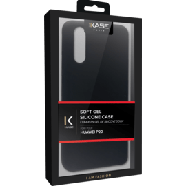 Coque en Gel de Silicone Doux pour Huawei P20, Noir satin