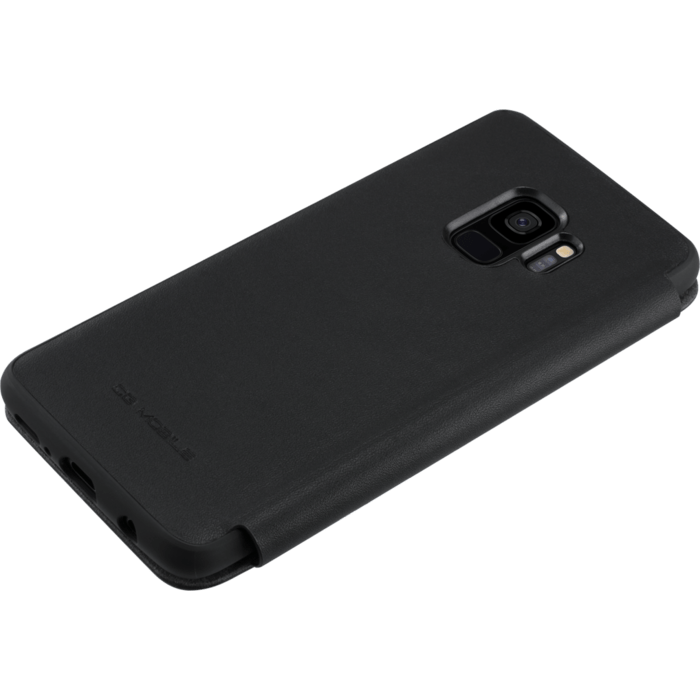 Ferrari Heritage Portofino Genuine Leather Flip Case for Samsung Galaxy S9, Black