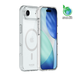 Coque antibact&eacute;rienne antichoc magn&eacute;tique invisible Fabriqu&eacute; Avec du 75% Plastique Recycl&eacute; pour Apple iPhone Air, Transparente
