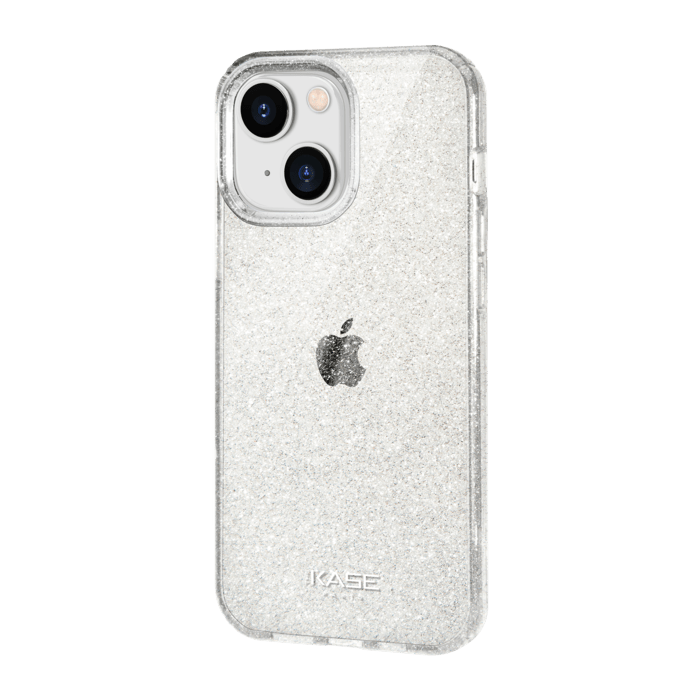 Coque hybride &eacute;tincelante invisible pour iPhone Apple 13 mini, Transparente