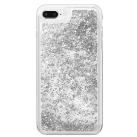 Case Bling Bling Hybrid Glitter Case for Apple iPhone 6/6S/7/8 Plus, Galaxy Silver