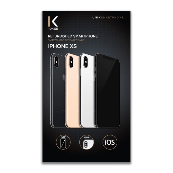 iPhone XS reconditionn&eacute; 64 Go, Or, d&eacute;bloqu&eacute;