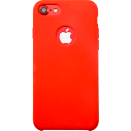 Coque en Gel de Silicone Doux pour Apple iPhone 7, Rouge Ardent
