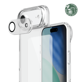 Pack combin&eacute; 3 en 1 (Coque Hybride Invisible, &Eacute;cran en Verre Tremp&eacute; de Qualit&eacute; Sup&eacute;rieure et Protecteur de l&rsquo;objectif de la cam&eacute;ra) pour Apple iPhone Air, Transparente