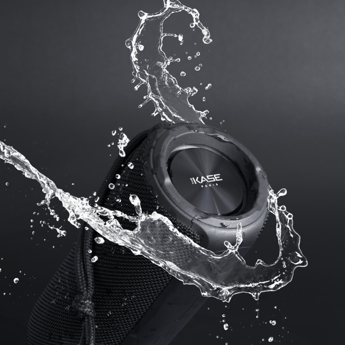 Enceinte &eacute;tanche portable Bluetooth Sonik Surge Ultra (IPX7), Noir de jais