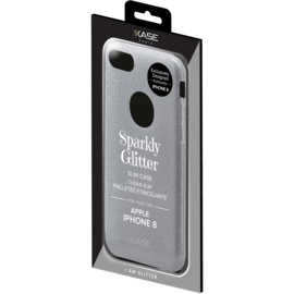 (Edition spéciale) Coque slim pailletée étincelante pour Apple iPhone 8, Argent