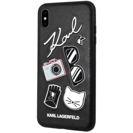 Case Karl Lagerfeld Pins case for Apple iPhone XS Max, Black