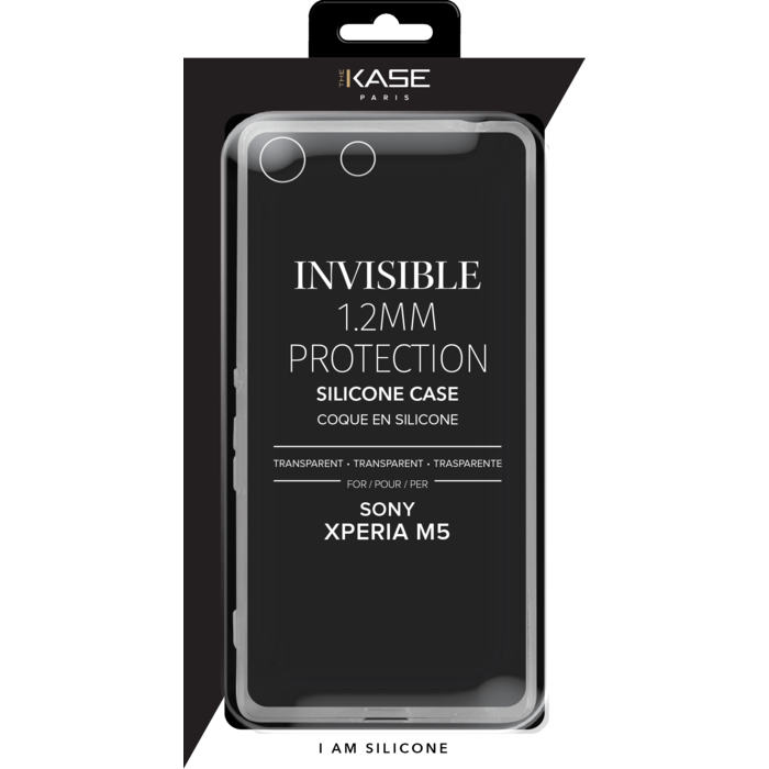 Coque Slim Invisible pour Sony Xperia M5 1,2mm, Transparent