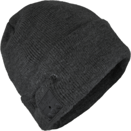 Case Rib-Knit Headphone Beanie, Grey