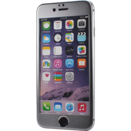Protection d'écran en Alliage de Titane et verre trempé pour Apple iPhone 6/6s, Gris sidéral
