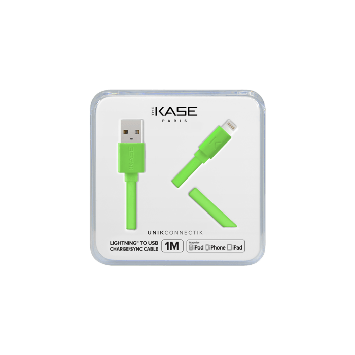 C&acirc;ble Lightning certifi&eacute; MFi Apple Charge/Sync (1M), Vert Pomme