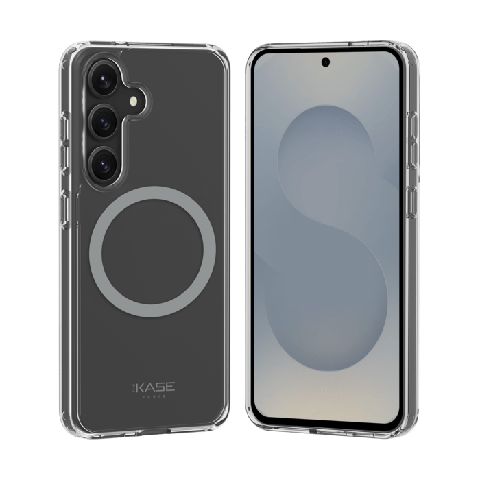 Coque antichoc magn&eacute;tique invisible Fabriqu&eacute; Avec du 75% Plastique Recycl&eacute; pour Samsung Galaxy S25 5G, Transparente