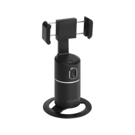 Support selfie pour smartphone avec suivi &agrave; 360&deg;, noir minuit