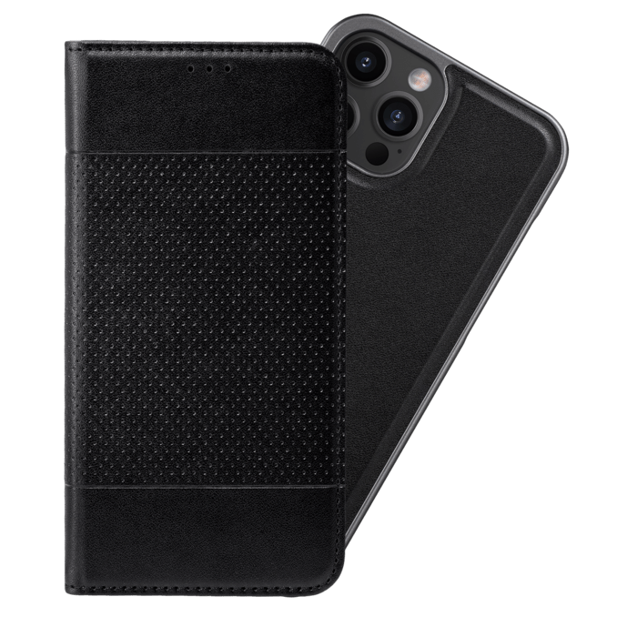 &Eacute;tui et Coque slim magn&eacute;tique 2-en-1 GEN 2.0 pour Apple iPhone 12 Pro Max, Noir