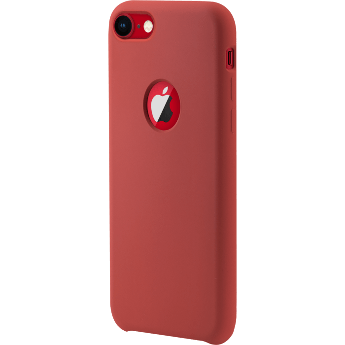 Coque en gel de silicone doux pour Apple iPhone 7/8, Rouge Ardent