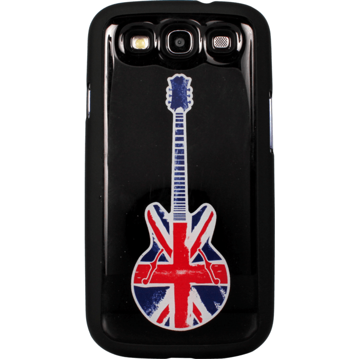 Coque pour Samsung Galaxy S3, silicone UK guitare
