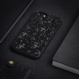 Coque Bling Strass pour Apple iPhone 14, Minuit Noir