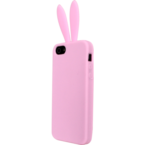 Coque pour Apple iPhone 5/5s/5SE, silicone Lapin Rose