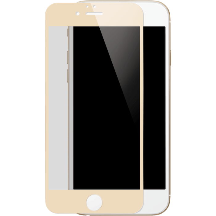 Protection d'&eacute;cran en verre tremp&eacute; (100% de surface couverte) pour iPhone 6/6s Plus, Or