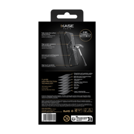 Protection d'&eacute;cran en verre tremp&eacute; (60% verre tremp&eacute; recycl&eacute;) pour Apple iPhone 13/ 13 Pro/ 14, Noir