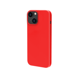 Coque antichoc en gel de silicone doux pour Apple iPhone 13 mini, Rouge Ardent