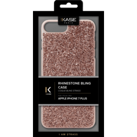 Étui en strass Bling pour Apple iPhone 6 Plus / 6s Plus / 7 Plus / 8 Plus, Rose Gold