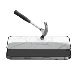 Protection d&rsquo;&eacute;cran antibact&eacute;rienne en verre tremp&eacute; ultra-r&eacute;sistant &agrave; bords incurv&eacute;s (60% verre tremp&eacute; recycl&eacute;) pour Apple iPhone 17 Pro, Noir