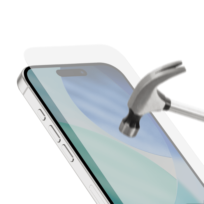 Pack combin&eacute; 3 en 1 (Coque hybride invisible, &Eacute;cran en verre tremp&eacute; de qualit&eacute; sup&eacute;rieure et Protecteur de l&rsquo;objectif de la cam&eacute;ra) pour Apple iPhone 17, Transparente