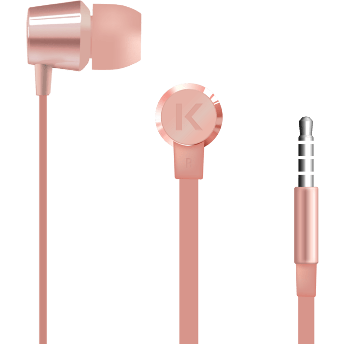 K Ecouteurs intra-auriculaires, Or Rose