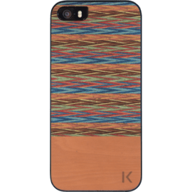 Case Wood case for Apple iPhone 5/5s/SE, Browny Check