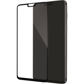 Case Full Coverage Tempered Glass Screen Protector for OnePlus 6, Black
