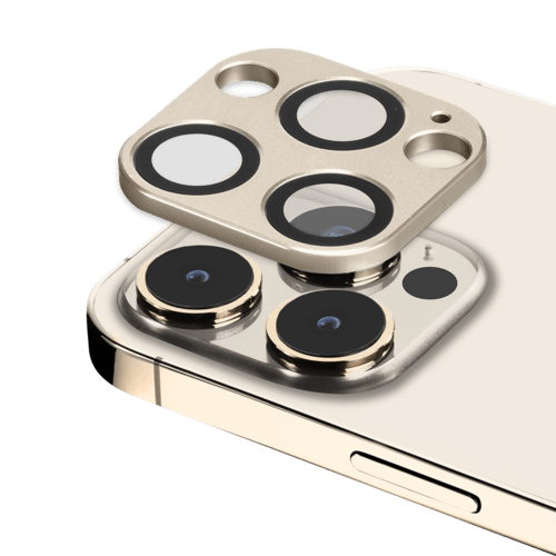Protection en alliage métallique des objectifs photo pour Apple iPhone 13  Pro/13 Pro Max, Argent Sidéral