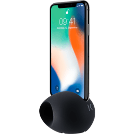 Oeuf Amplificateur de son pour Apple iPhone X/XS, Noir