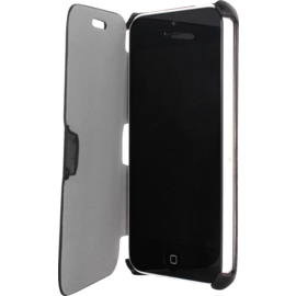 Book Type Flip case pour Apple Iphone 5C, Façon croco Noir