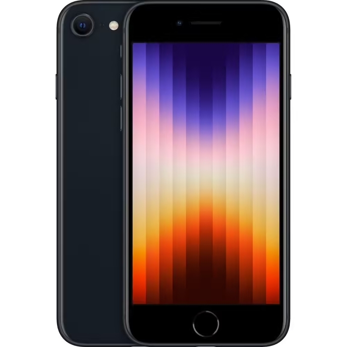 iPhone SE 2022 reconditionn&eacute; 64 Go, Noir, SANS TOUCH ID, d&eacute;bloqu&eacute;