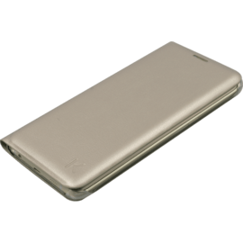 Etui &agrave; clapet pour Samsung Galaxy S6 Edge Plus, Or