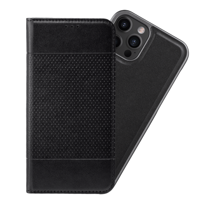 &Eacute;tui et Coque slim magn&eacute;tique 2-en-1 GEN 2.0 pour Apple iPhone 12/12 Pro, Noir