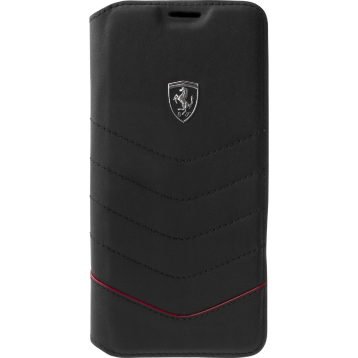 Ferrari Heritage Genuine leather Flip case for Samsung Galaxy S8+, Black