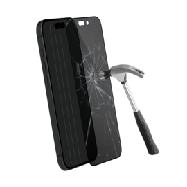Protection d'&eacute;cran Priv&eacute;e en verre tremp&eacute; (60% verre tremp&eacute; recycl&eacute;) pour Apple iPhone 15, Noir