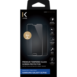 Protection d'écran premium en verre trempé pour Samsung Galaxy Alpha, Transparent
