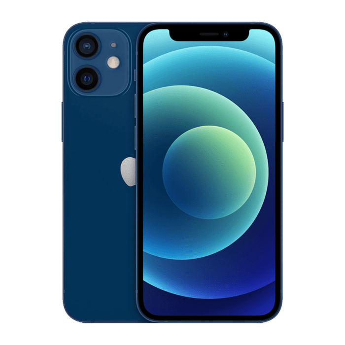 iPhone 12 Mini reconditionn&eacute; 128 Go, Bleu, SANS LOGO & SANS FACE ID, d&eacute;bloqu&eacute;