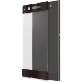 Protection d'écran en verre trempé (100% d surface couverte) pour Sony Xperia XA1, Noir
