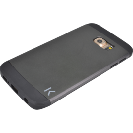 Coque slim anti-choc pour Samsung Galaxy S6 Edge, Gris sid&eacute;ral