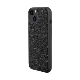 Coque Bling Strass pour Apple iPhone 13, Minuit Noir